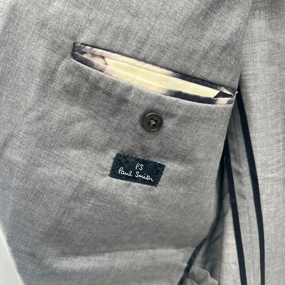 Paul Smith Men's Grey Wool Blazer Sport Coat Size 44R NWOT READ‎ 0799